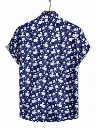 Trendy Lycra Printed Short Sleeves Casual Shirt For Men-thumb2