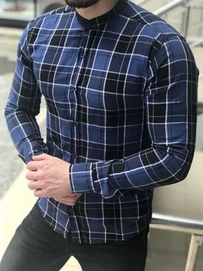 Men Regular Fit Checkered Casual Shirt