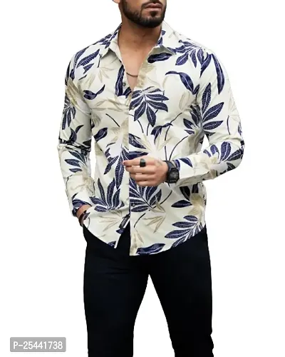 Classic Polyester Spandex Long Sleeves Printed For Men-thumb2