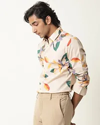 Fancy Lycra Printed Casual Shirts For Men-thumb2