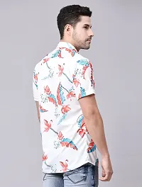 Men Regular Fit Printed Spread Collar Casual Shirt-thumb1