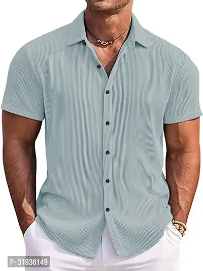 Men Short Sleeve Casual Shirt-thumb0