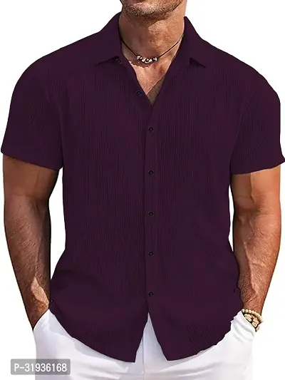 Men Short Sleeve Casual Shirt-thumb0