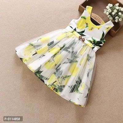 Stylish Rayon Floral Printed Kids Girl Frocks