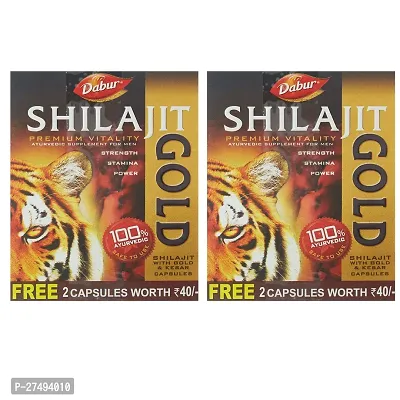 Dabur Shilajit Gold Capsuls Pack of 2-thumb0