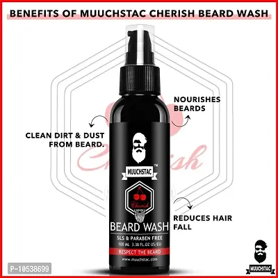 Muuchstac Cherrish Beard Wash (100 ml)-thumb3