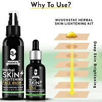 Muuchstac Skin Lightening Face Wash (100 ml) with Face Serum (30 ml)-thumb1