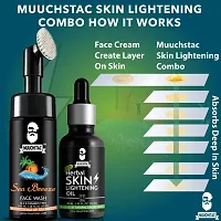 Muuchstac Skin Lightening Oil (30 ml) with Sea Breeze Face Wash - Inbuilt Brush (100 ml)-thumb2
