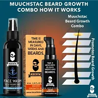Muuchstac Beard Growth Oil (60 ml) with Ocean Face Wash (100 ml)-thumb2