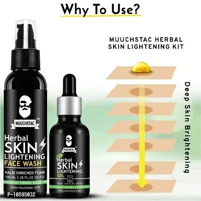 Muuchstac Herbal Skin Lightening Oil (30 ml) with Face Wash (100 ml)-thumb2