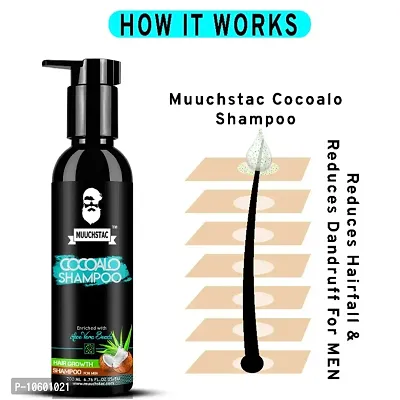 Muuchstac Cocoalo Anti-dandruff  Anti-Hairfall Shampoo Enriched with Aloe Vera Beads | No Parabens, Sulphates  Silicones | 200ml-thumb3