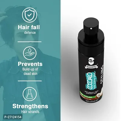 Muuchstac Cocoalo Hair Serum Spray for Men | Professional Hair Styling  Nourishing | Frizz-free, Smooth  Shine Hair | Hair Vitalizer for Men (Pack of 2,100 ml each)-thumb5