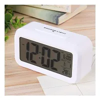 SHREE HANS FASHION Home & Kitchen Studio Digital Smart Alarm Clock with Automatic Sensor,Date and Temperature (White)-thumb3