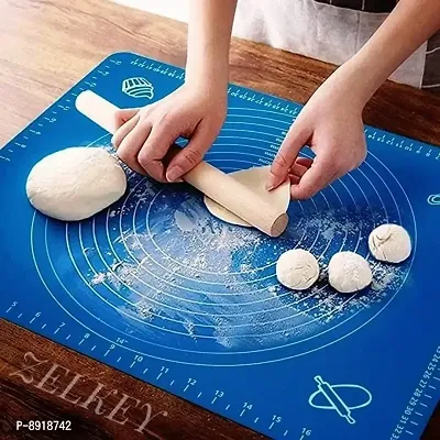 Baking Rolling Mat Chapati Atta Kneading Mat Stretchable for Kitchen