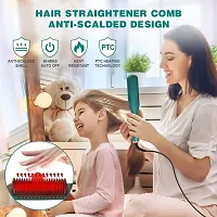 Shree Hans Creation Hair Straightener Comb for Women  Men,, Straightener machine Brush (Green)-thumb3