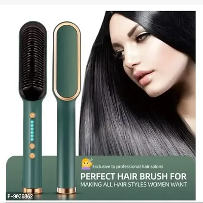 Shree Hans Creation Hair Straightener Comb for Women  Men,, Straightener machine Brush (Green)-thumb2
