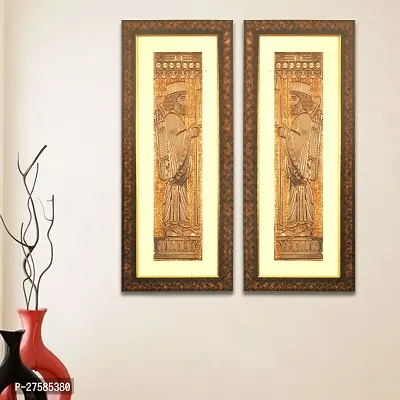 The Achaemenid Soldier Embossed Foil Wall Painting