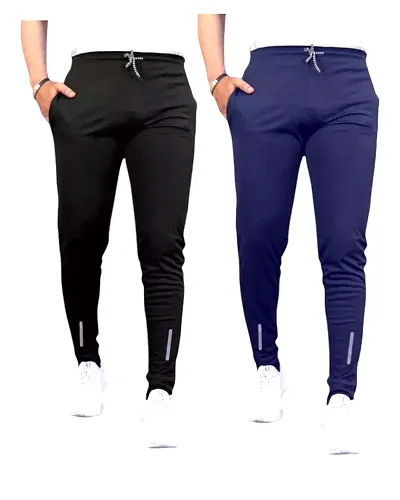 Trendy Silk Joggers For Men Pack of 2