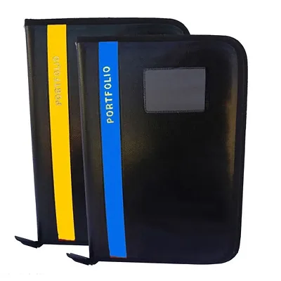 Essential PU Leather Office Documents File Folder Set Of 2