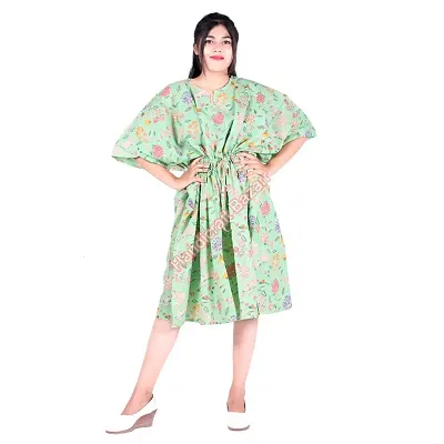 Handicraft Bazarr Woman's Night Dress Bikini Cover-Up Beachwear Dress  Caftan Kaftan Robe Dress Cotton Long Maxi Dress