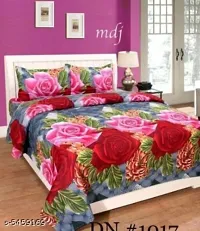 Myra Collection Cotton 144 Tc Cotton Double Bedsheet with 2 Pillow Covers [ Multi_11 ]-thumb2