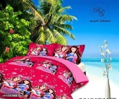 Myra Collection Cotton 144 Tc Cotton Double Bedsheet with 2 Pillow Covers [ Multi_09 ]-thumb3