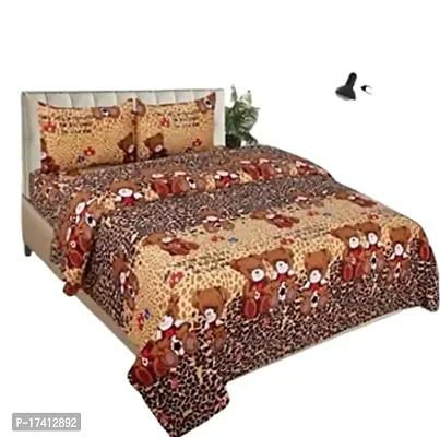 MYRA COLLECTION Cotton 144 Tc Cotton Double Bedsheet with 2 Pillow Covers [ Multi _14 ]-thumb0