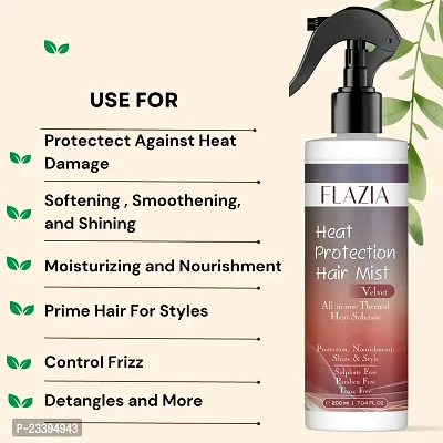 FLAZIA ALOEVERA HEAT Protection Spray With Keratin For Hair Straightening  Smoothing Hair Spray Pack of 2 (400 ml)-thumb5