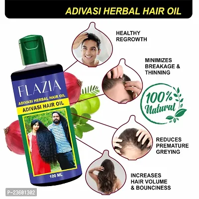 FLAZIA Adivasi Neelambari hair care Adivasi Best hair growth oil 100ML (Pack of 6) Hair Oil  (600 ml)-thumb4