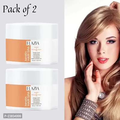 Flazia Keratin Smoothening Hair Mask 200gmPack of 2