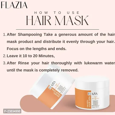 Flazia Keratin Smoothening Hair Mask 200gm-thumb5