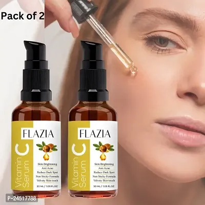 FLAZIA Vitamin C Face Serum for Glowing and Brightening Skin (30ML) Pack of 2