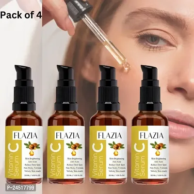 FLAZIA Vitamin C Face Serum for Glowing and Brightening Skin (30ML) Pack of 4