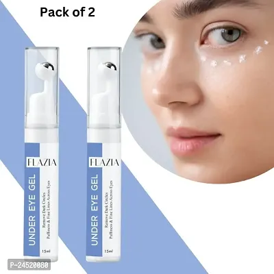 FLAZIA Natural Under Eye Cream for Reduce Dark Circles  Puffiness for Women  Men (30ML)  Pack of 2