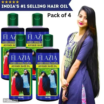 Adivasi Herbal Hair Growth Oil  Controls Hairfall  Strong and Healthy Hair |(100 ML) pack of 4-thumb0