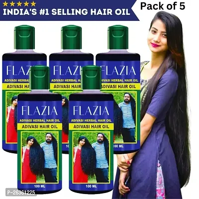 Adivasi Herbal Hair Growth Oil  Controls Hairfall  Strong and Healthy Hair |(100 ML) pack of 5