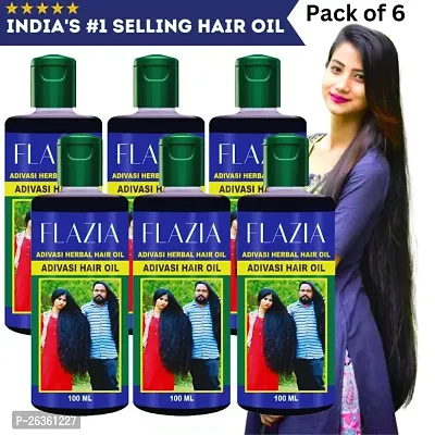 Adivasi Herbal Hair Growth Oil  Controls Hairfall  Strong and Healthy Hair |(100 ML) pack of 6-thumb0