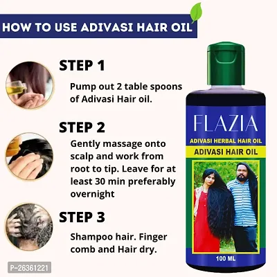 Adivasi Herbal Hair Growth Oil  Controls Hairfall  Strong and Healthy Hair |(100 ML) pack of 4-thumb4