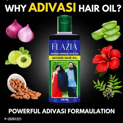 Adivasi Herbal Hair Growth Oil  Controls Hairfall  Strong and Healthy Hair |(100 ML) pack of 4-thumb3