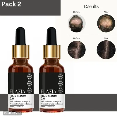 Flazia Hair Growth Serum Unisex, 30ml, Pack of 2