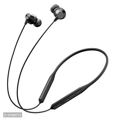 TECHFIRE T60 PRO Bullets Wireless Z Bass Edition Neckband headphone with 40 hr playtime Bluetooth Headset  (Boomin Black, In the Ear)