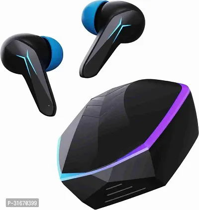 TECHFIRE Bullets 121 with Beast Mode(40ms Low Latency),RGB LEDs  40 Hours Playback Bluetooth Headset  (Black Sabre, True Wireless)