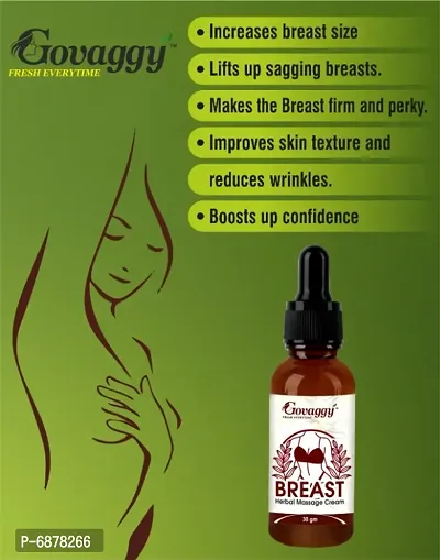 Govaggy Herbal Cream For Prevents sagging of breasts 100% Ayurvedic Massage Cream For Women And Young Ladies-thumb3