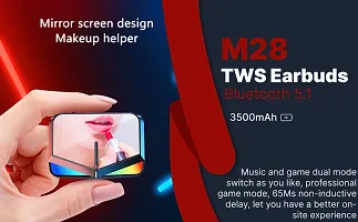 Tws M28 Tws Wireless Bluetooth 5 1 Gaming Earphones Earbuds Headset Headphone Noise Reduction Low Latency Black-thumb4