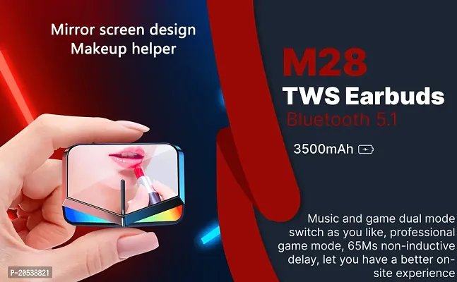 Tws M28 Tws Wireless Bluetooth 5 1 Gaming Earphones Earbuds Headset Headphone Noise Reduction Low Latency Black-thumb5