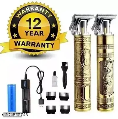Trimmer For Men Buddha Golden Metal Mp 98 T Blade Professional Hair Trimmer Rechargeable Cordless Electric Hair Clippers Trimmer For Men Pack Of 1 Hair Removal Trimmers-thumb0