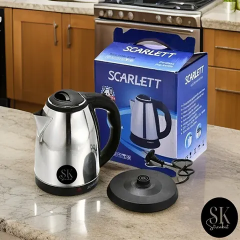 Scarlett Electric Kettle,Electric Kettle,Automatic Electric Kettle,Tea Coffee Making Multipurpose Milk Boiling Water Heater,Stainless Steel Electric Kettle