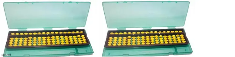 Gr Trend Educational Abacus 17 Rod Yellow Color Abacus Tool Box For Kids To Enhance Their Counting Skills And Mathematics Yellow Pack Of 2