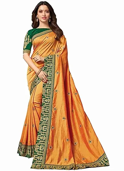 Fancy Chiffon Saree With Blouse Piece For Women