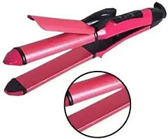 3 in 1 Hair Styler, Straightener, Curler  Crimper (Multicolour)-thumb3